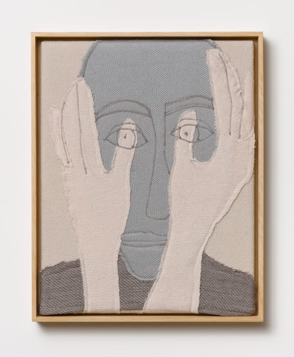 Alessandro Teoldi Untitled (Airfrance, Delta, Northwest and Emirates) 2016 Airline inflight blankets, framed 14 x 11 inches (35.6 x 27.9 cm) AlTe 5
