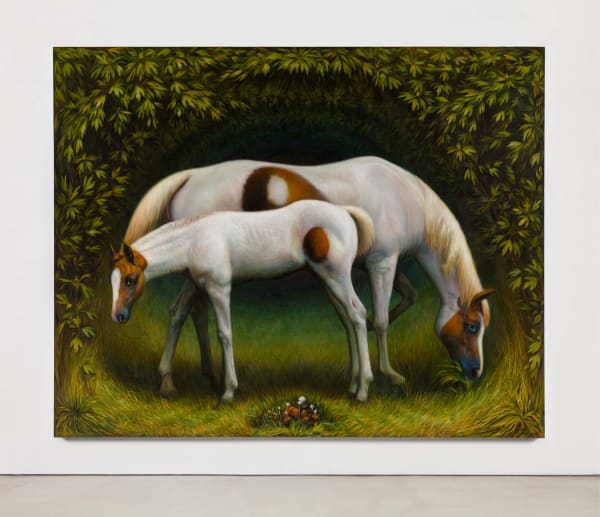 TM Davy horses (xoo) 2016 Oil on linen 79 x 99 inches (200.7 x 251.5 cm) TMD 229