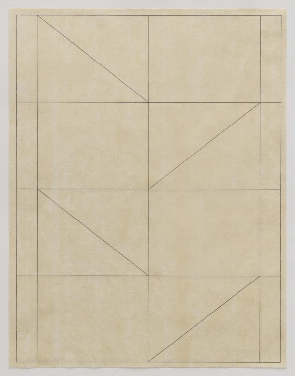 a geometric abstract work on paper