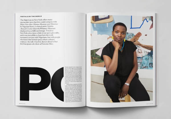 Autumn 2016 issue of Elephant features an eight-page interview with Njideka Akunyili Crosby