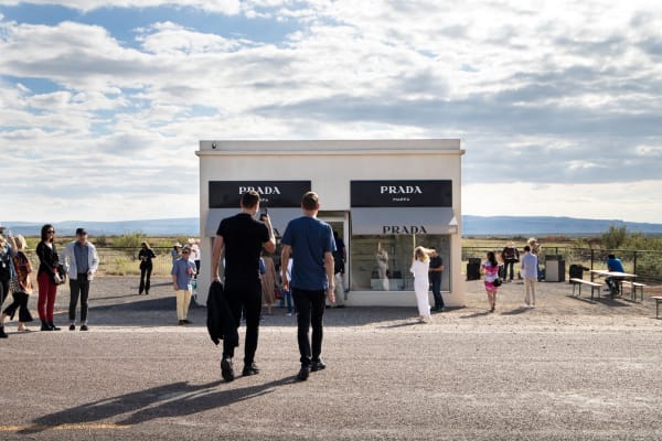 The Guardian reports on Elmgreen & Dragset’s return to their 2005 work Prada Marfa, now a Texas landmark