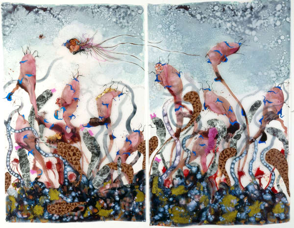 Wangechi Mutu and Barnaby Furnas feature in Chaos and Awe: Painting for the 21st Century, at the Frist Art Museum