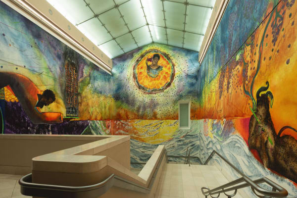 <i>Requiem</i> by Chris Ofili is unveiled at Tate Britain