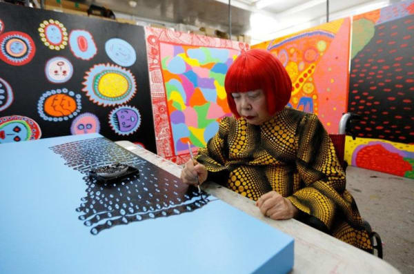Reuters visits Yayoi Kusama in her studio ahead of the opening of the Yayoi Kusama Museum in Tokyo