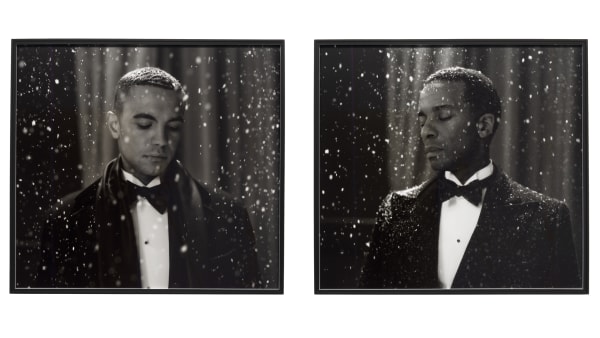 Isaac Julien, Diasporic Dream Space Diptych (Once Again... Statues Never Die), 2022. Inkjet print on Ilford Gold Fibre Gloss. Two panels. Each 130 x 140 cm, 51 1/8 x 55 1/8 in. © Isaac Julien. Courtesy the artist and Victoria Miro