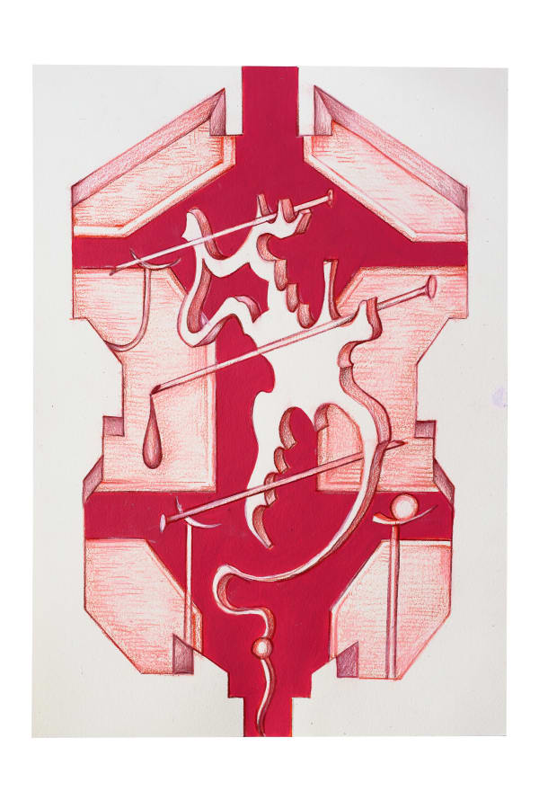 Untitled drawing #4 (from the "Frame of sorrow" series)