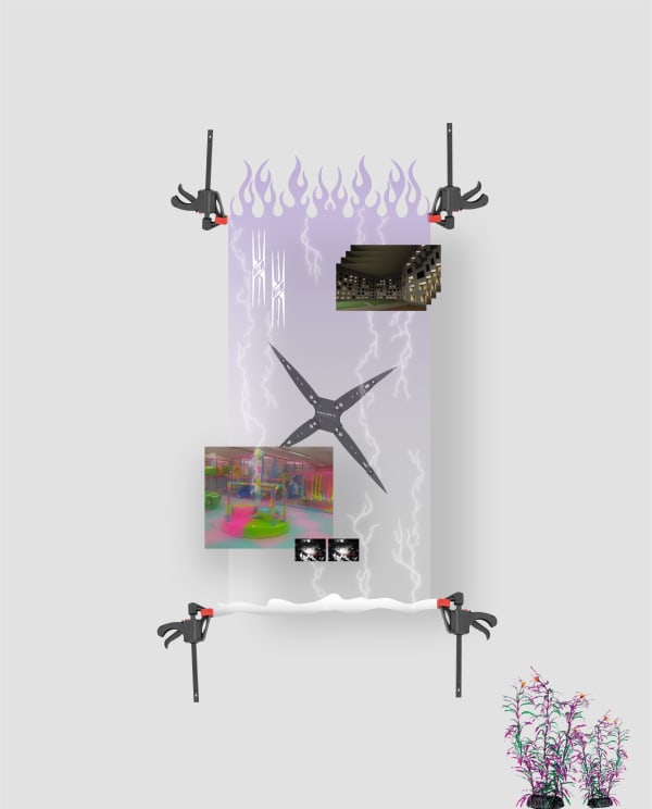 Liminal, tryptich by Misha Gudwin (Right part), 2022