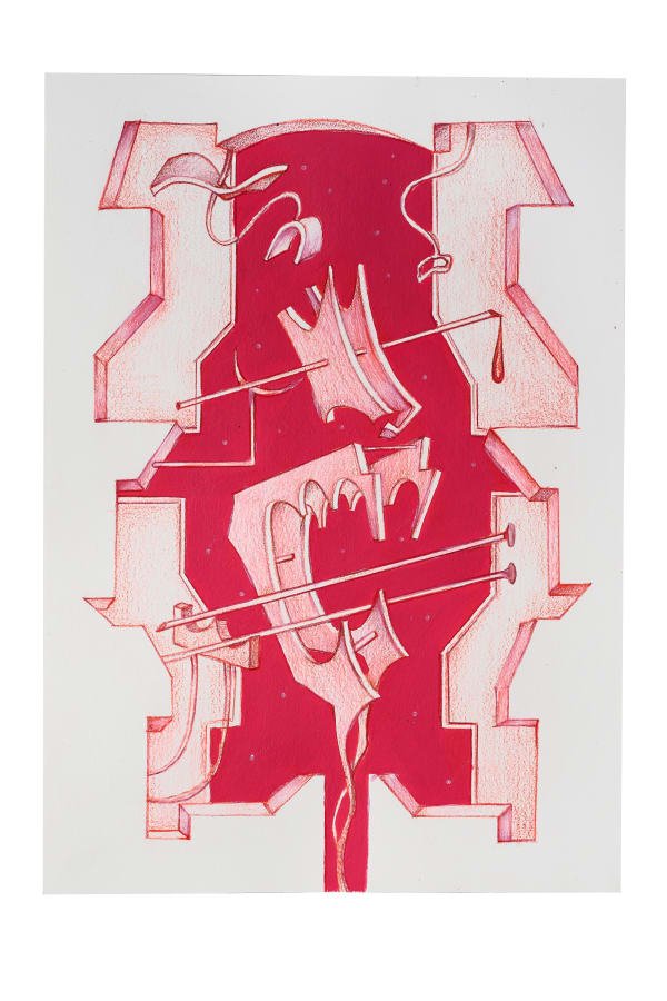 Untitled drawing #8 (from the "Frame of sorrow" series)