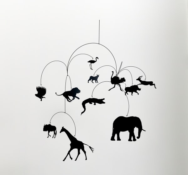 James Prosek Tree of Life, Africa, 2021 Sheet metal 35 x 35 x 35 inches