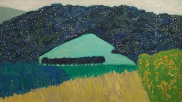 “Field in Hilly Landscape” by Sally Michel. Credit.: The Milton Avery Trust/Artists Rights Society (ARS), New York