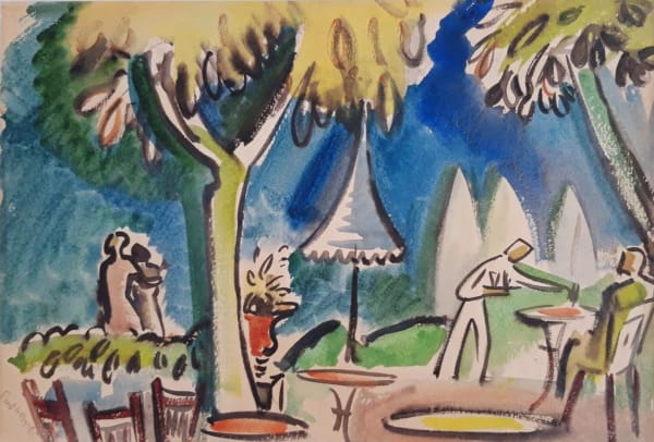 Freek van den Berg, Terras in Loosdrecht