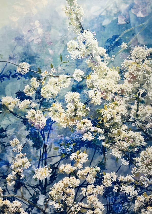 Suus Suiker Symbiose 140-31 Signed Mixed media: beeswax, ink, pigment and resin on panel 140 x 100 cm