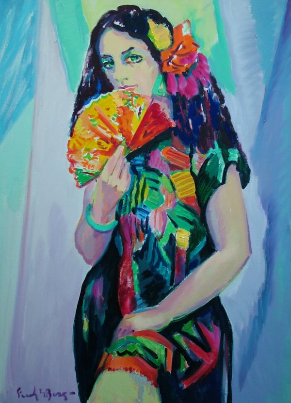 Freek van den Berg, Spaanse met waaier