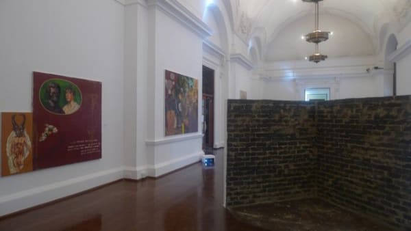 Installation photograph of exhibition of Without Masks at JAG 2010.