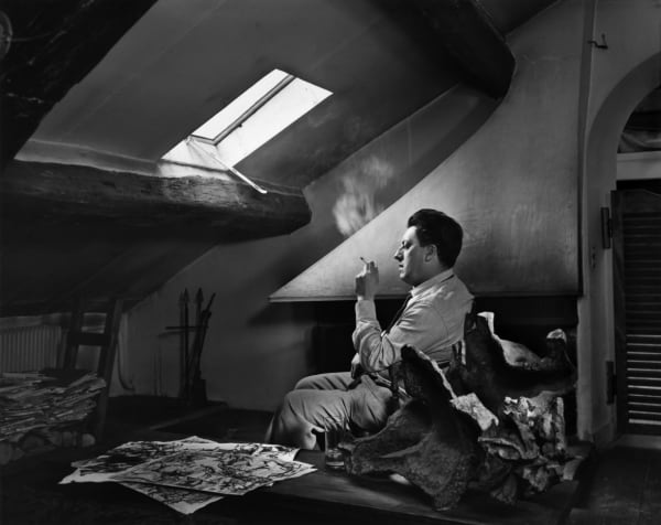 Photo of Jean-Paul Riopelle Copyright: © The Estate of Yousuf Karsh