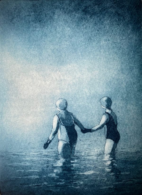 Wild Swimmers 21x26cm Etching £85 unf