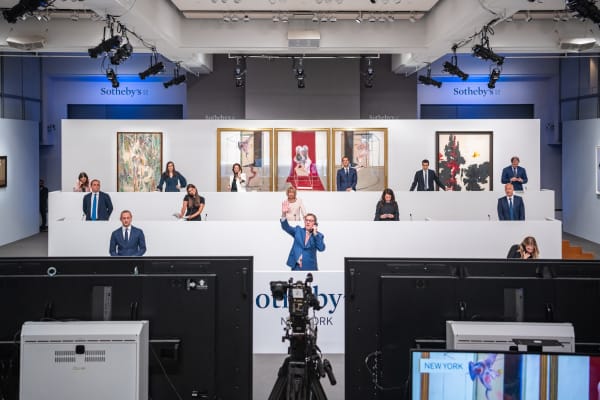 Sotheby’s Global Hybrid Online Evening Sale Soars to $363.2 M.