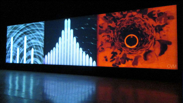 Raumlichtkunst (c.1926/2012) installation view, Weinstein Gallery, 2018, courtesy Center for Visual Music