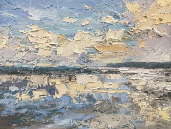 Pale Blue Silt · oil on canvas · 36 x 46 cm