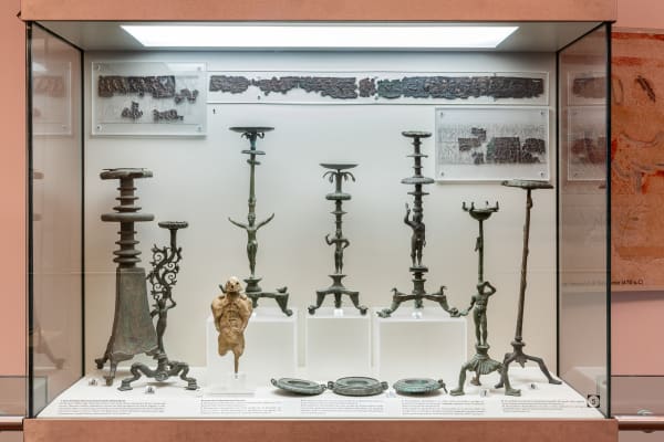 Installation view Dead Nations. Eternal version, curated by Marina Dacci & Svetlana Marich @ ETRU – National Etruscan Museum of Villa Giulia, Rome | June 11 > October 3, 2021 Ph Ela Bialkowska