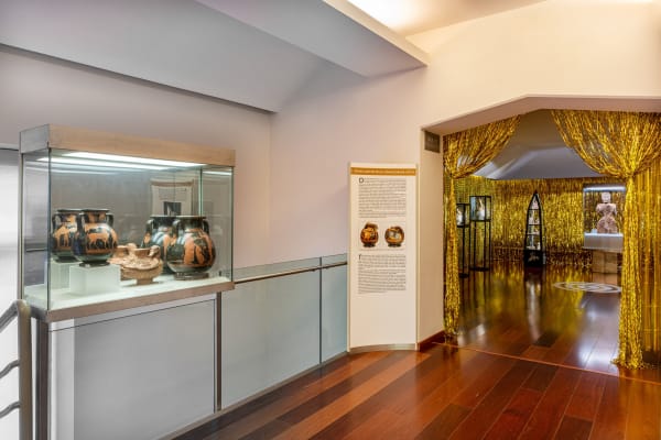 Installation view Dead Nations. Eternal version, curated by Marina Dacci & Svetlana Marich @ ETRU – National Etruscan Museum of Villa Giulia, Rome | June 11 > October 3, 2021 Ph Ela Bialkowska