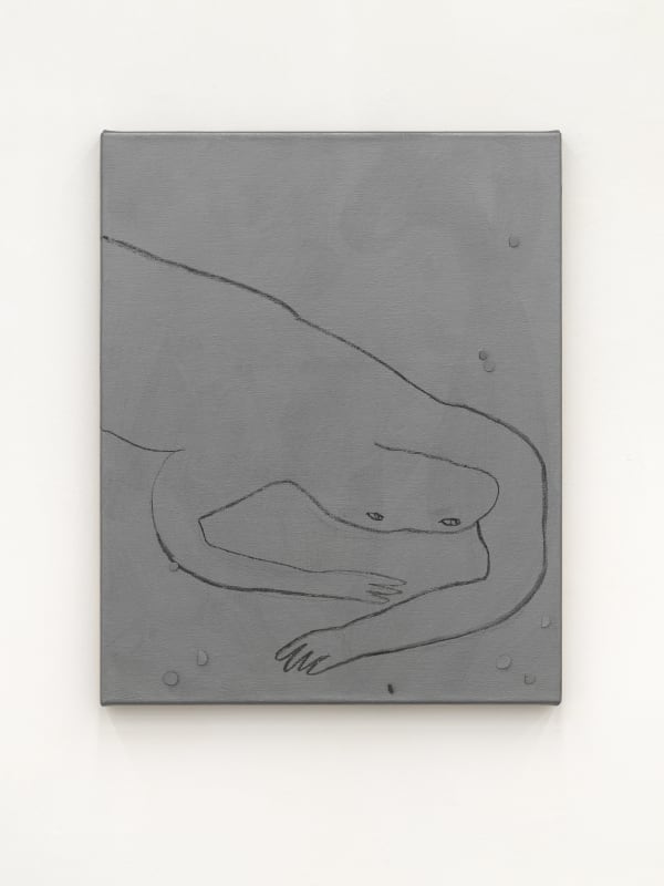 The child of rain and earth, 2023, mixed media on canvas, cm 50 x 40. Ph. Dario Lasagni