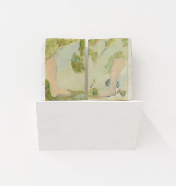 Beatrice Meoni, Senza titolo, 2019, oil on marble, cm 14 x 10 Ph. Roberto Apa