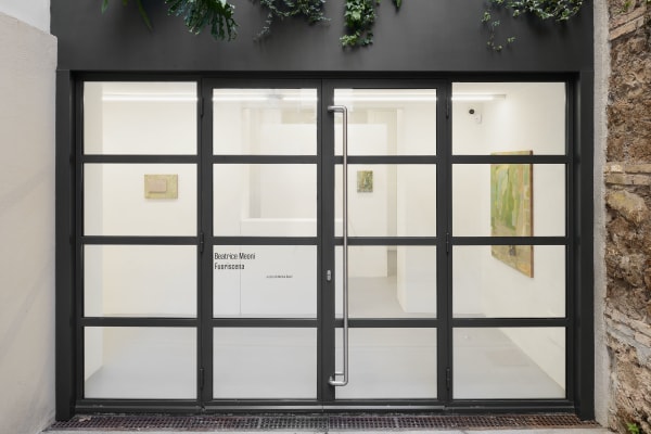 Installation View | Beatrice Meoni, Fuoriscena, curated by Marina Dacci, z2o Sara Zanin, 2025. Ph. Roberto Apa