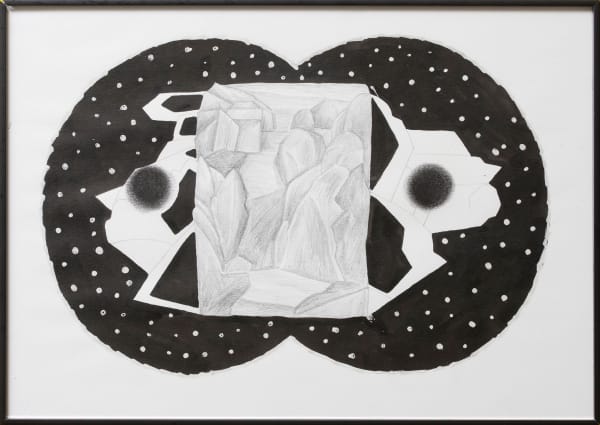 Anna Hulacova, Untitled, 2016, paper, graphite ink, charcoal, wax, 30,5 x 42,5 x 2 cm