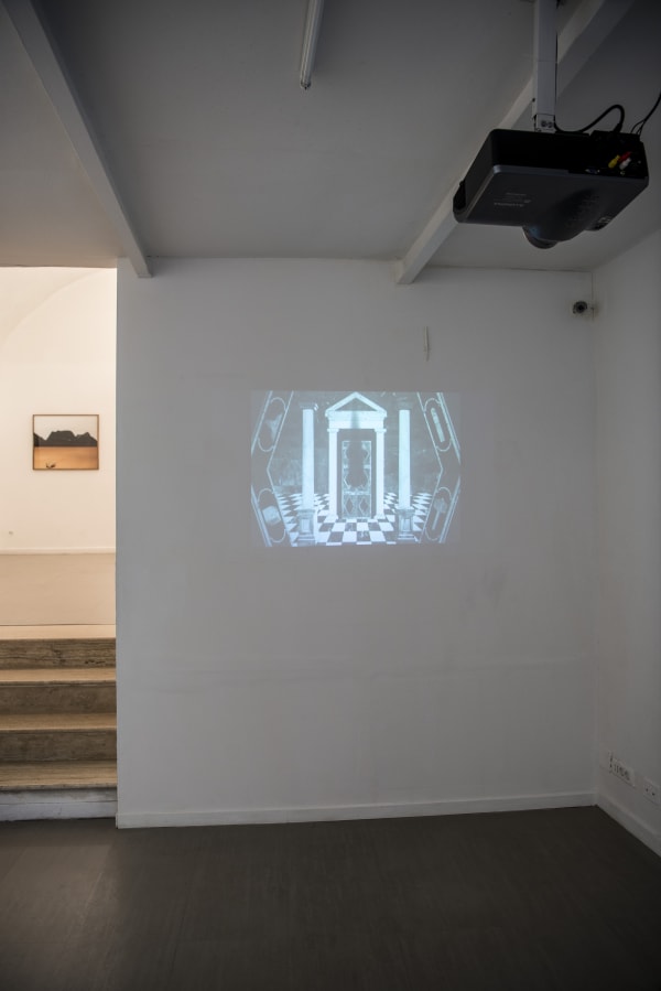 Silently close are some particles, Letizia Cariello, Silvia Camporesi, Jakub Woynarowski, curated by Marinella Paderni, installation view at z2o Sara Zanin Gallery