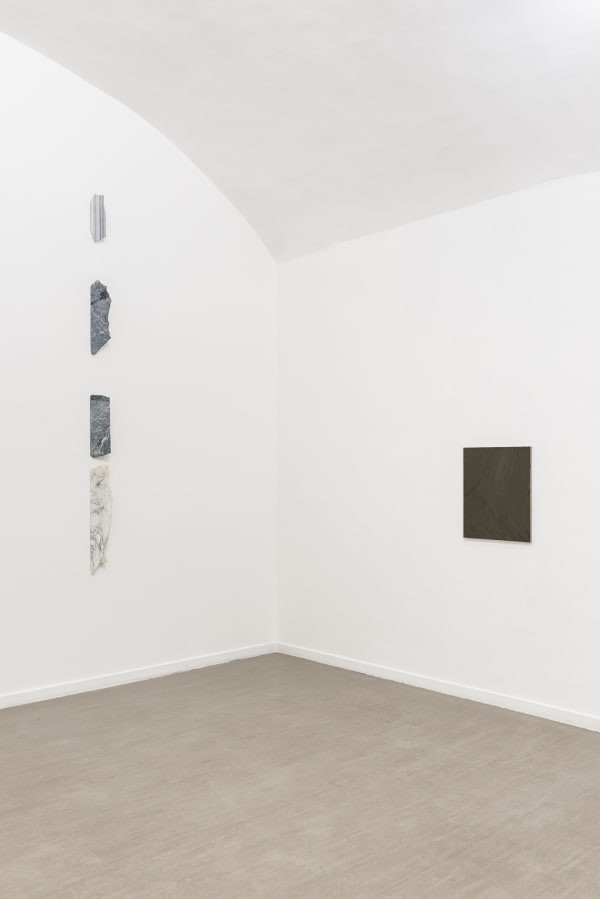 Verticale terra Fabrizio Prevedello / Michele Tocca Curated by Davide Ferri Installation view of the third room Ph. Sebastiano Luciano