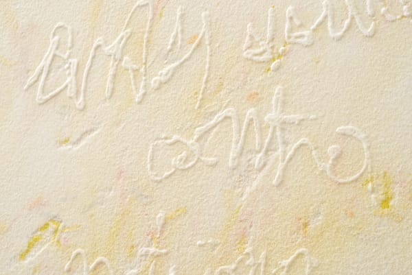 Details Pier Paolo Calzolari Titolo: Scritture Iscrizione: With usura contra natura, 2019