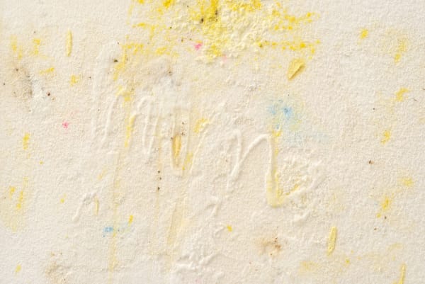 Details Pier Paolo Calzolari Titolo: Scritture Iscrizione: Senza suoni senza rumori che i miei, 2019