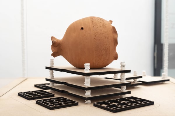 Michele Guido taphrina deformans garden project_2021 detail of the installation of the first room ph. Masiar Pasquali