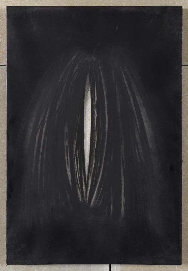 Alfredo Pirri Senza Titolo, 1985 charcoal and spray paint on paper with canvas backing cm 33 x 49
