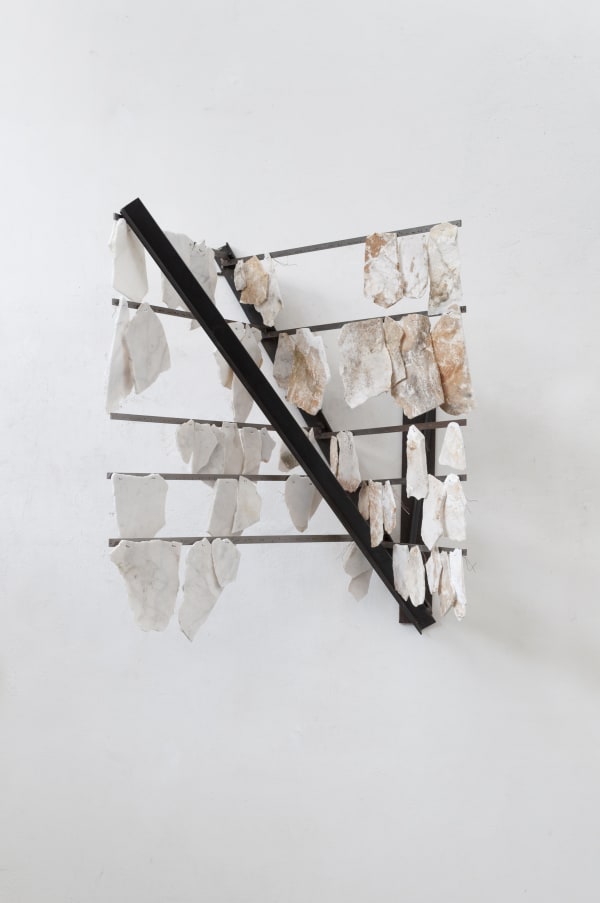 Senza titolo (299), 2021 steel, marble, copper 82,5 x 65 x 46 cm