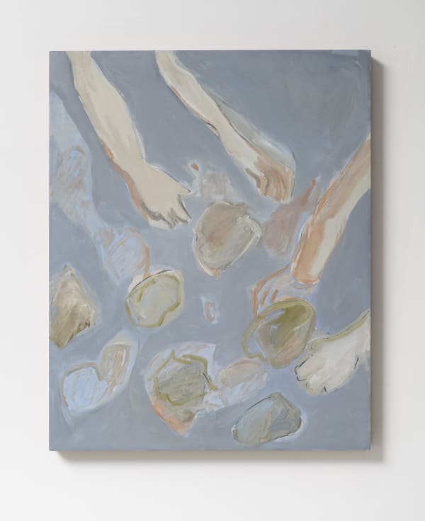 Beatrice Meoni Piovono pietre, 2021 oil on board cm 66 x 53