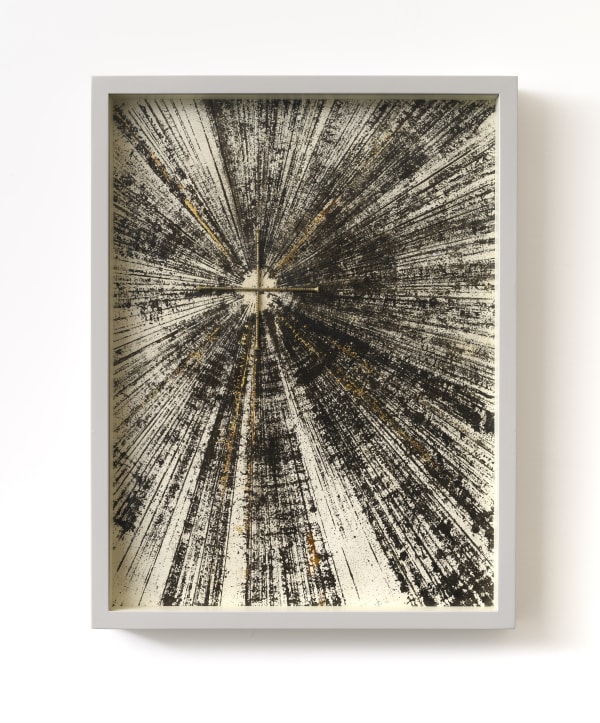 Alfredo Pirri Cose illuminate, 2013 silver/gold metals and objects on paper, lacquered wooden frame cm 50 x 64 x 5