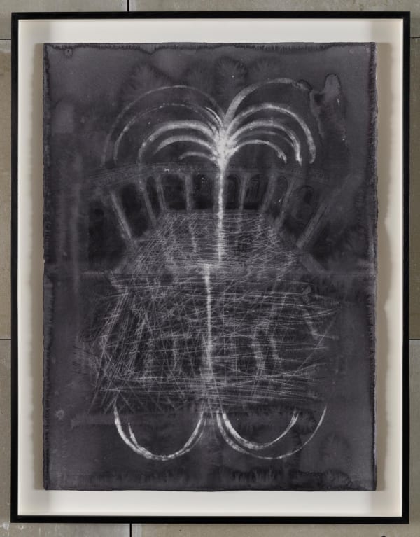 Alfredo Pirri Progetto per PASSI Chiostro del Bramante Roma 2022, 2022 watercolor and ink on paper, with frame and glass cm 67 x 86 x 4