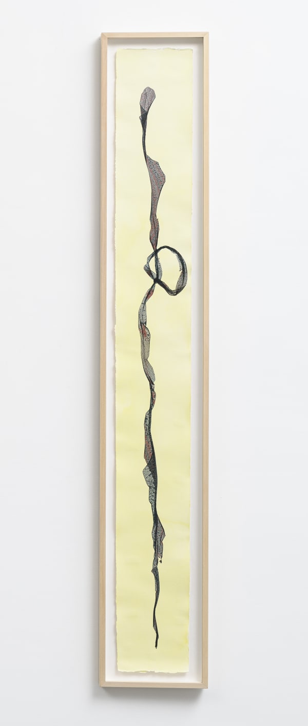 Beatrice Pediconi Emaki 2, 2022 emulsion transfer and acrilyc on paper cm 138 X 23 ph. Giorgio Benni