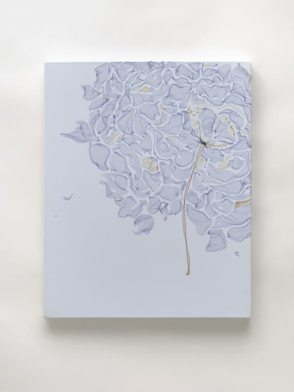 Life Begins the Day You Start a Garden (after a Chinese saying), 2023, Polaroid emulsion and acrylic on canvas, cm 77 x 61 x 4. Ph Dario Lasagni