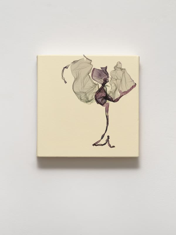 La terra ride nei fiori (after Ralph Waldo Emerson, philosopher), 2024, Polaroid emulsion and acrylic on canvas, cm 25.5 x 25.5 x 4. Ph Dario Lasagni