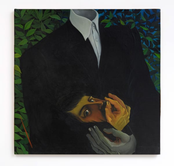 Cesare Tacchi Il Pensare Tra Il Fare, 1984 cm 80 x 80 Oil on canvas ph. Giorgio Benni