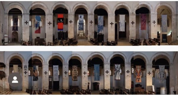 Mariella Bettineschi, Arazzo, 2022, 400x140 cm.