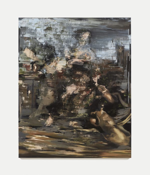 Nazzarena Poli Maramott, MEDEA PENSOSA (2023) mixed media on canvas 200x160 cm. Photo Carlo Favero