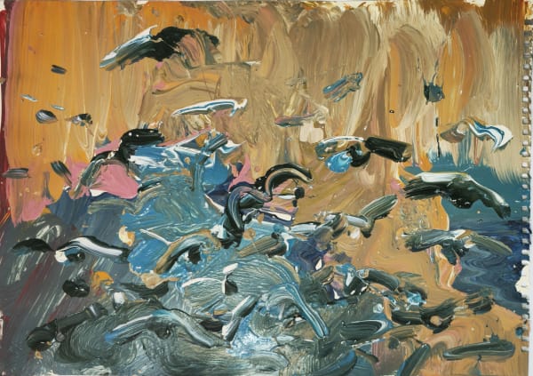 Ghasemi Brothers Untitled, 2023 Acrylic on paper 29 x 42 cm 11 1/2 x 16 1/2 in (GHBR030513)