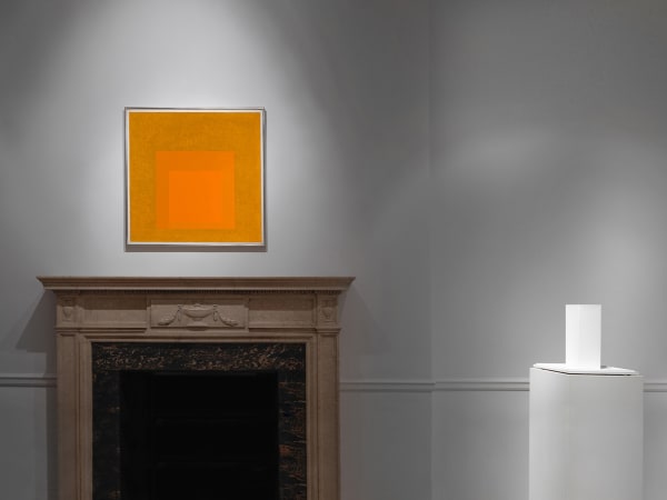 Installation view with works by Josef Albers and Sol LeWitt at Zeit Contemporary Art's project space at 111 E 70th St, New York, NY