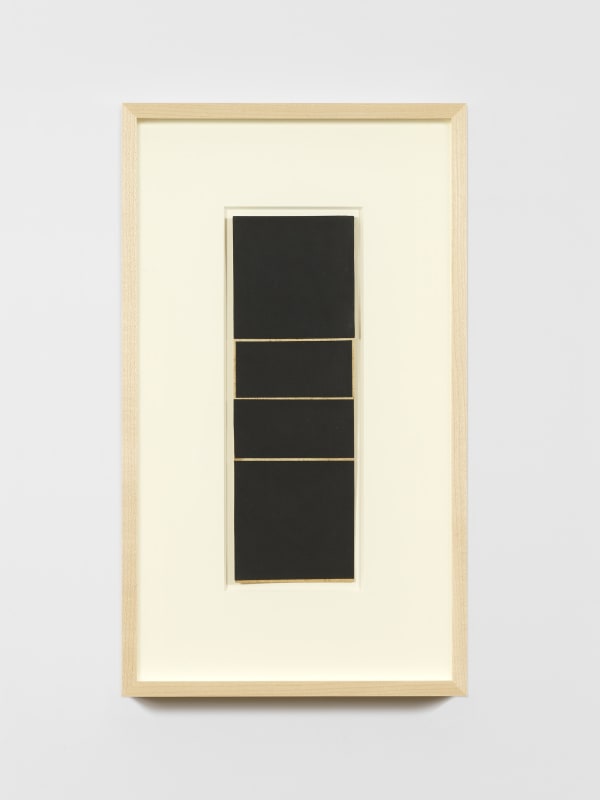 Lygia Clark. Estudo para Espaço Modulado (Study for Modulated Space), 1958. Collage, card 11 5/8 x 3 13/16 inches (29.6 x 9.8 cm). Image courtesy of Zeit Contemporary Art, New York