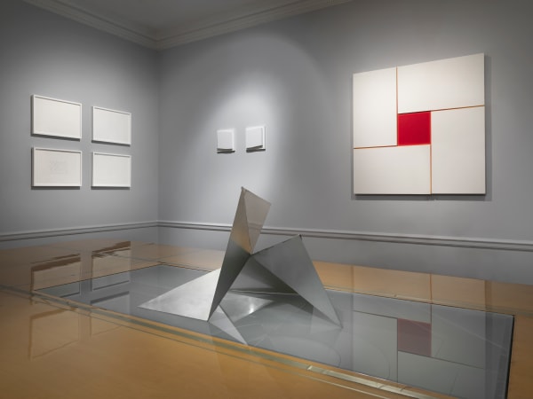 Works by Lygia Clark, Elena Asins and Jose Maria Yturralde in the exhibition Minimal Means. Image courtesy of Zeit Contemporary Art, New York