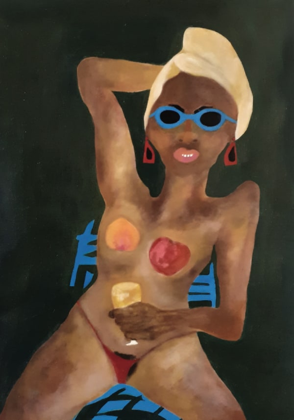 Liz Lopes Eu sou neguinha (2020) acrílica s/ tela 72 x 50 cm
